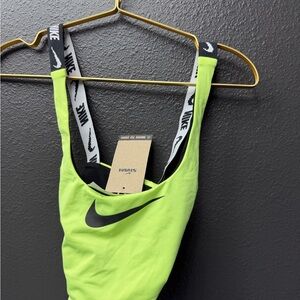 Nike Neon Green Swim Top